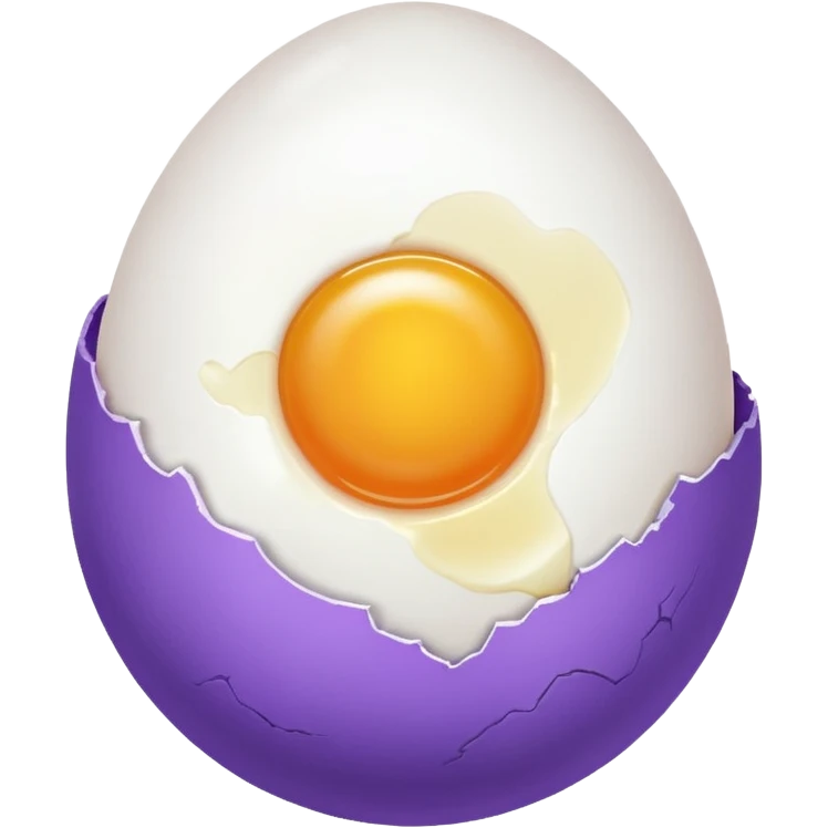 the egg in the violet circle emoji