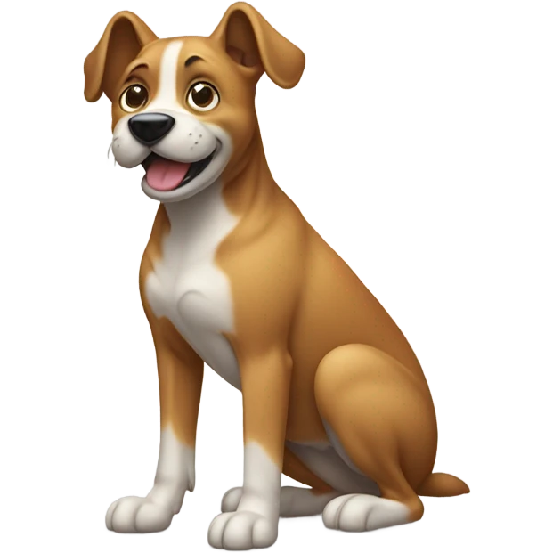 Dog itching butt emoji