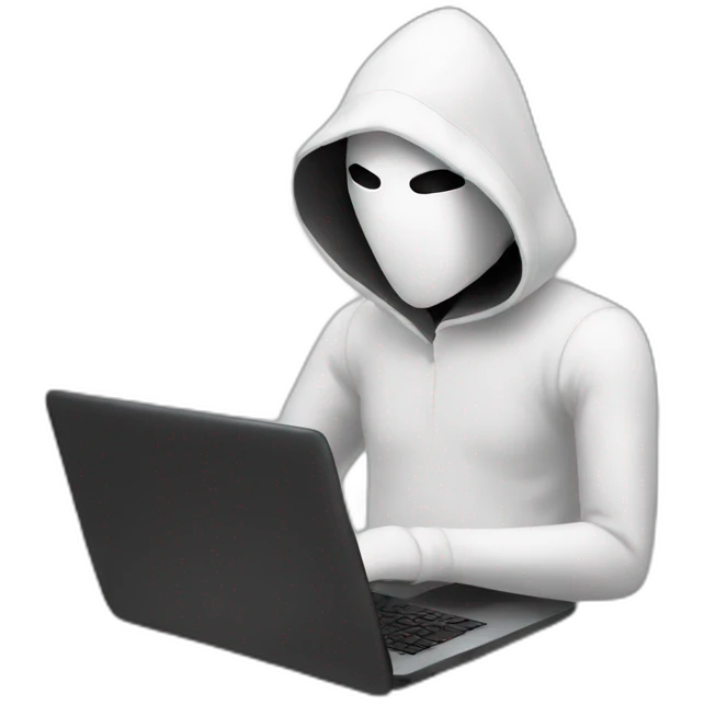 anonymous with laptop emoji