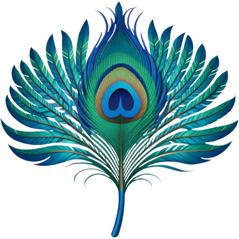 Peacock feather emoji