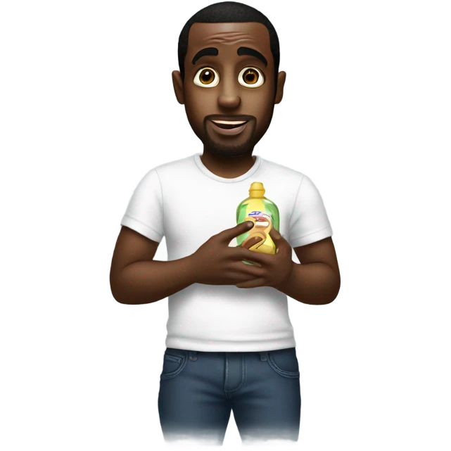 p diddy holding baby oil emoji