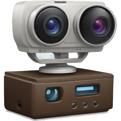 video recorder with question mark emoji