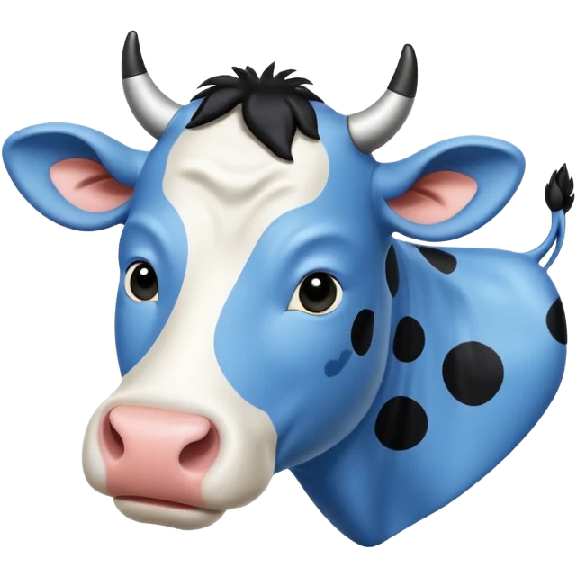 Vaca azul emoji