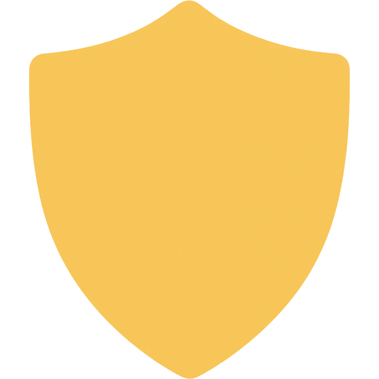 shield icon, flat color style, modern icon, simple color fill emoji