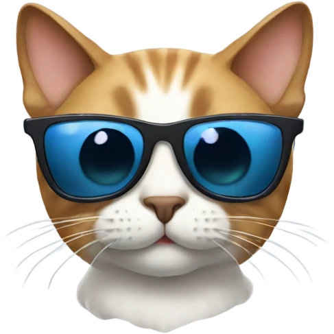 Cat with sunglasses emoji