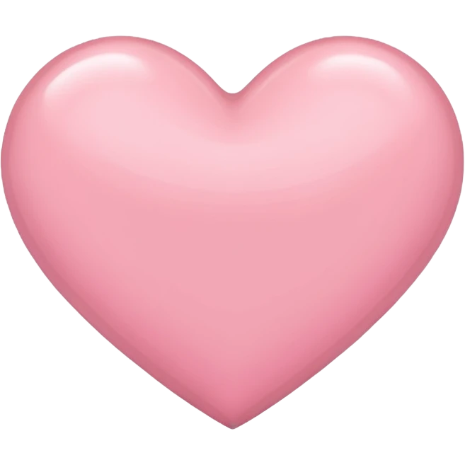 light pink heart emoji