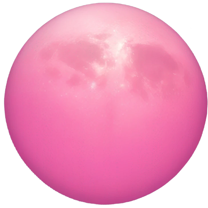 Pink moon  emoji