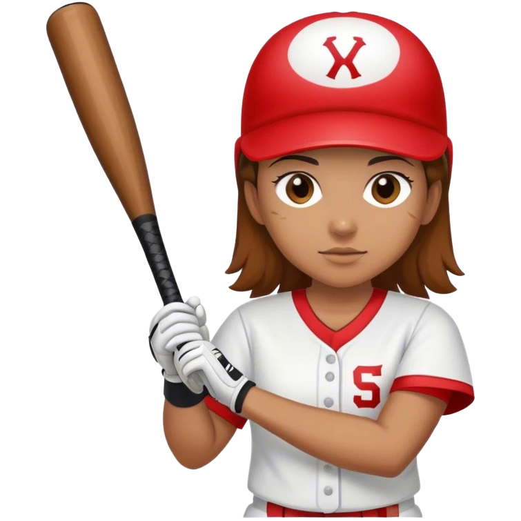 Me playing softball emoji