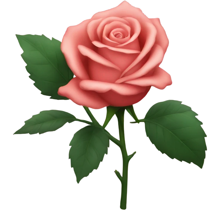 Rose flower gift emoji