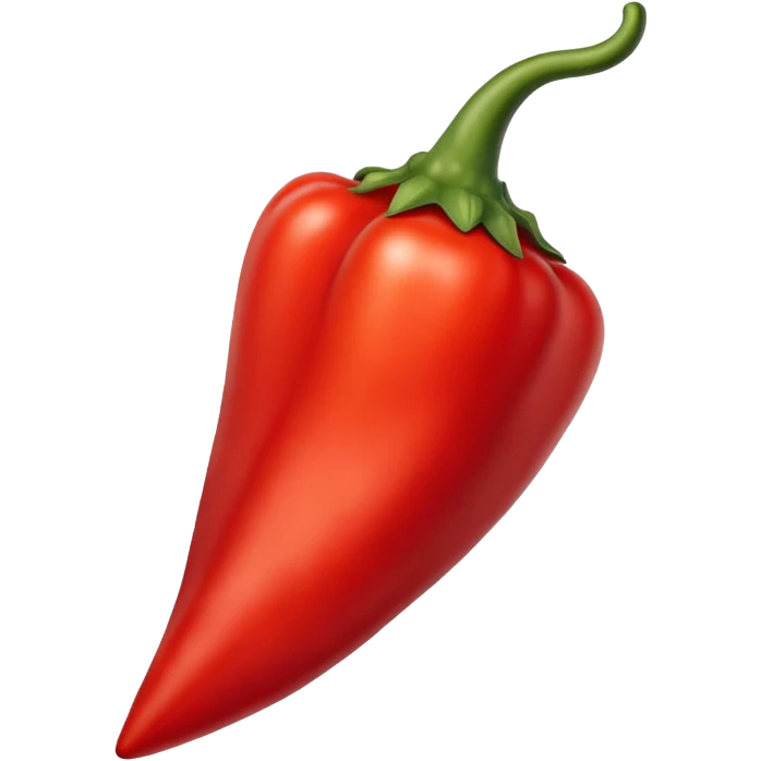 pointy red pepper emoji