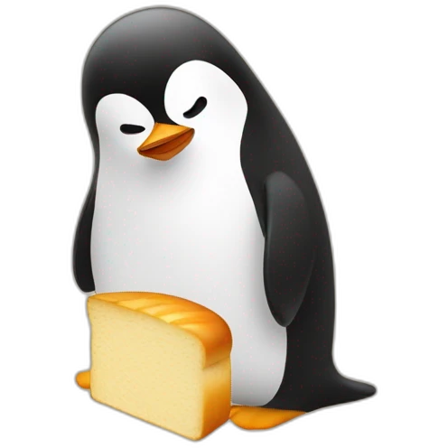 Pingouin+pain de mie  emoji