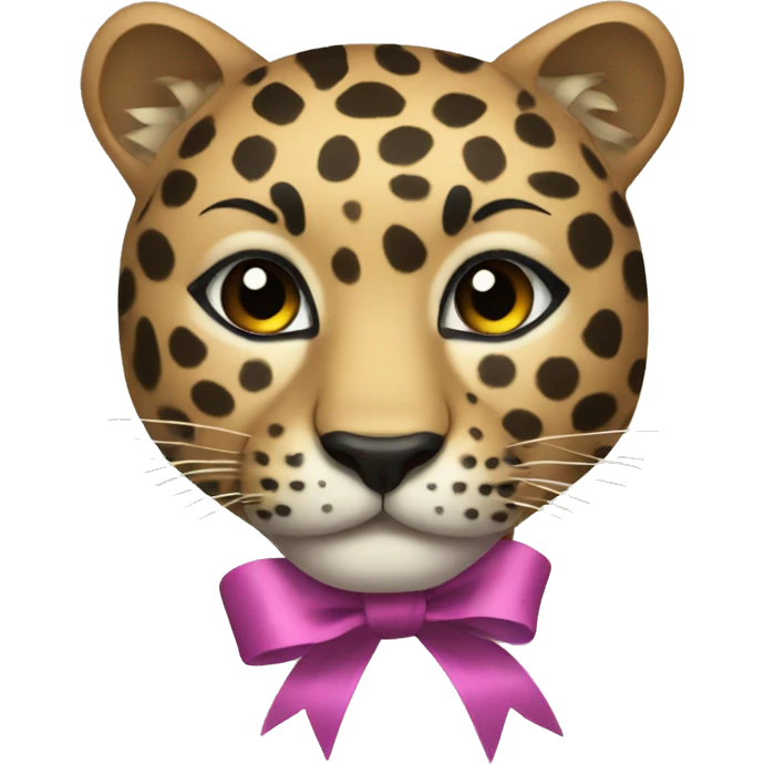 Leopard with ribbon  emoji