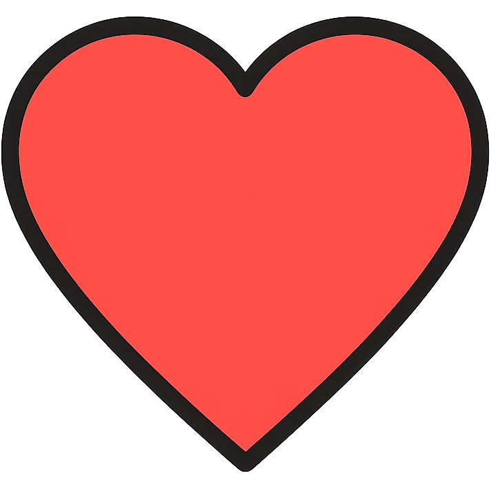 heart color outline icon style emoji
