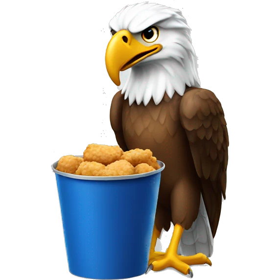 eagle holding kfc bucket emoji