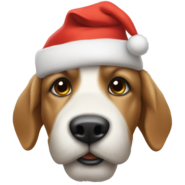 Doodle with a Santa hat emoji