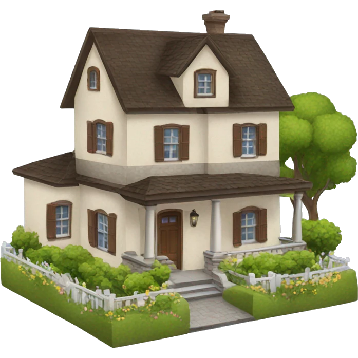 beautiful house emoji
