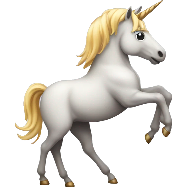 A unicorn dancing with a poop emoji emoji