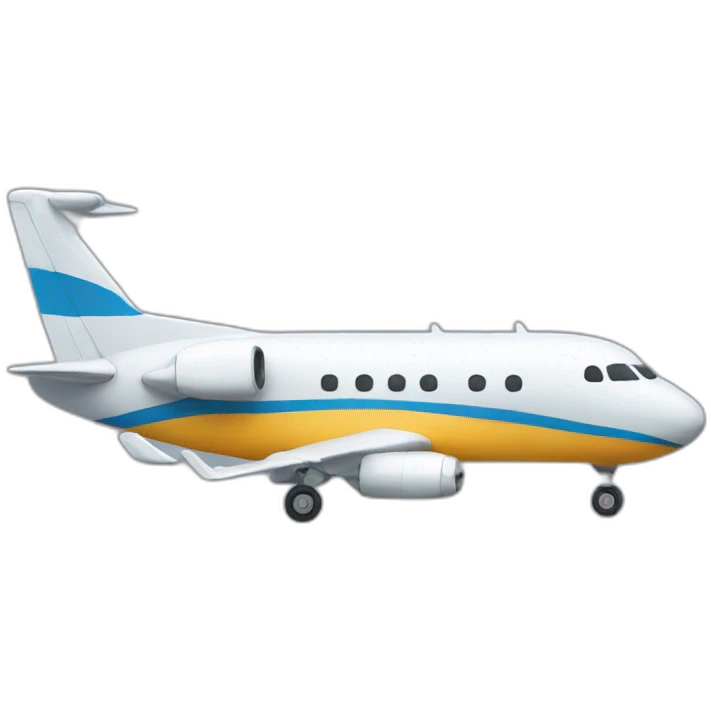 Funny airplane emoji