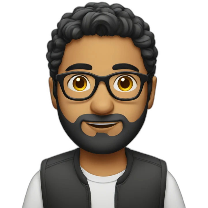 Abhishek with glasses emoji