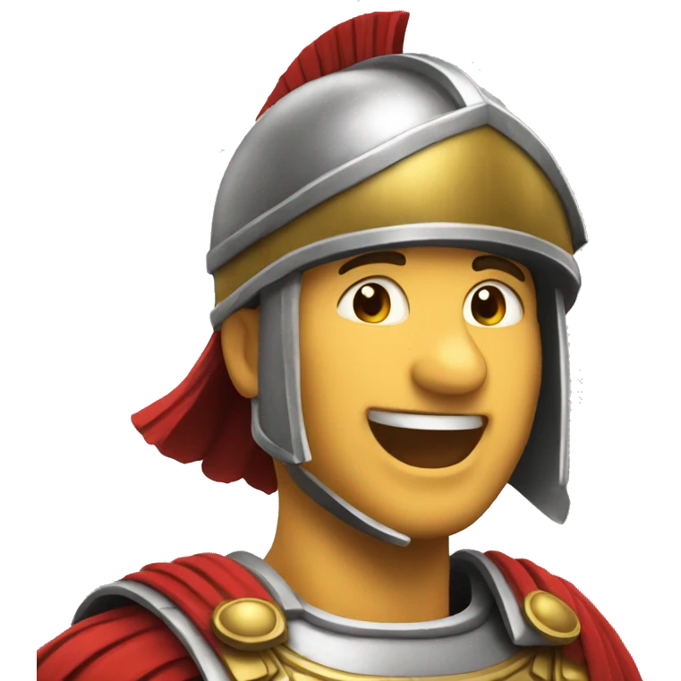 roman soldier laugh emoji