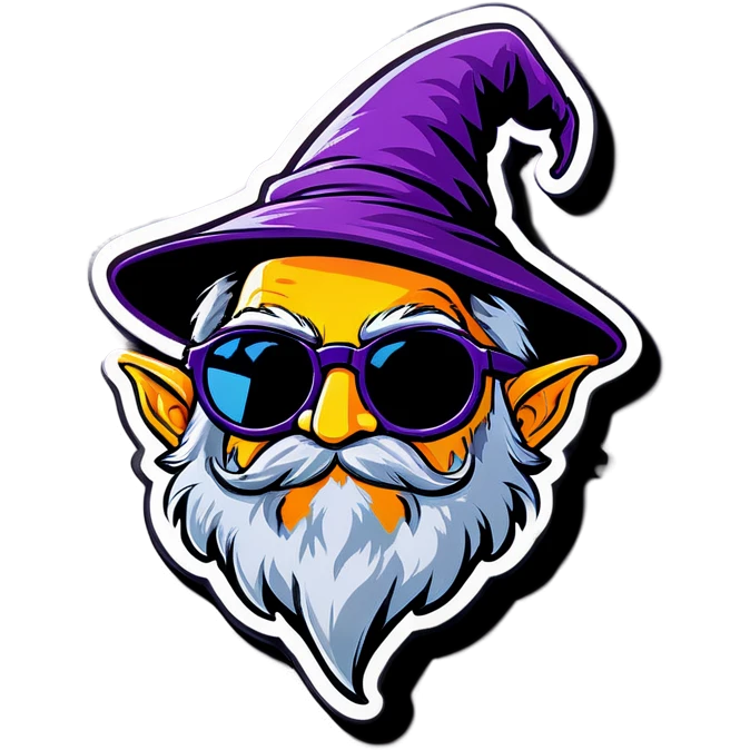 Wizard with sunglasses emoji