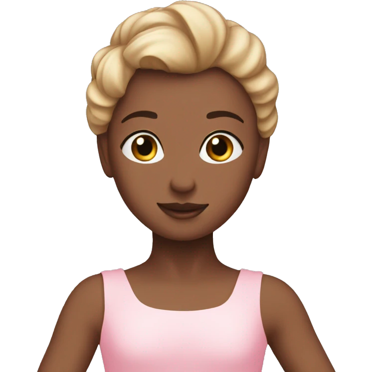 ballet, pink, simple emoji
