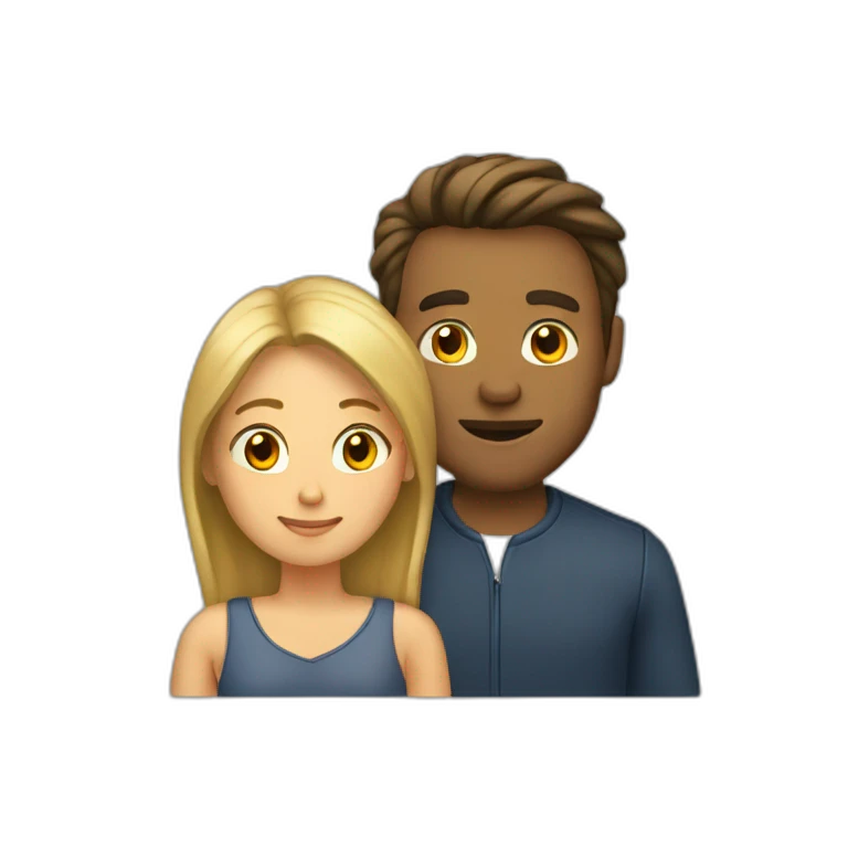 Homme qui porte sa femme emoji