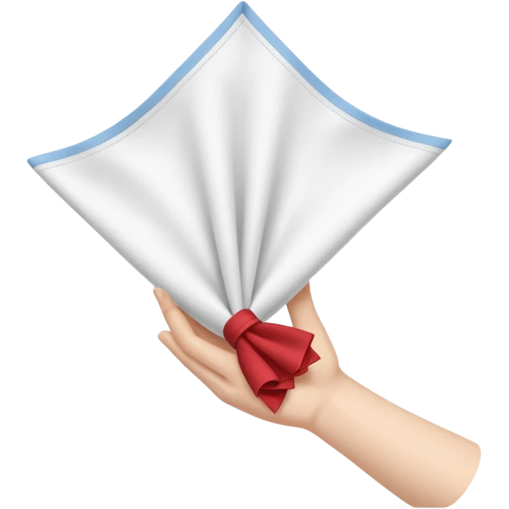 Hand with handkery emoji