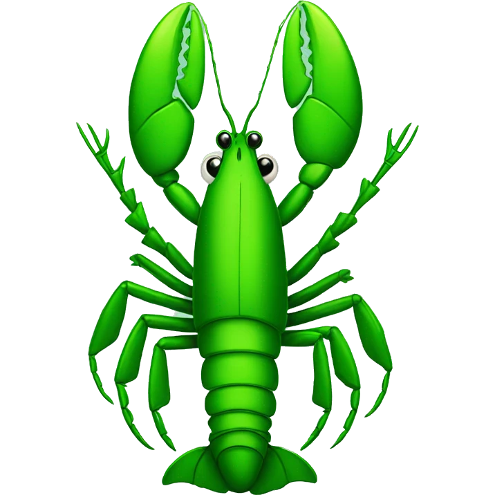 Green lobster  emoji