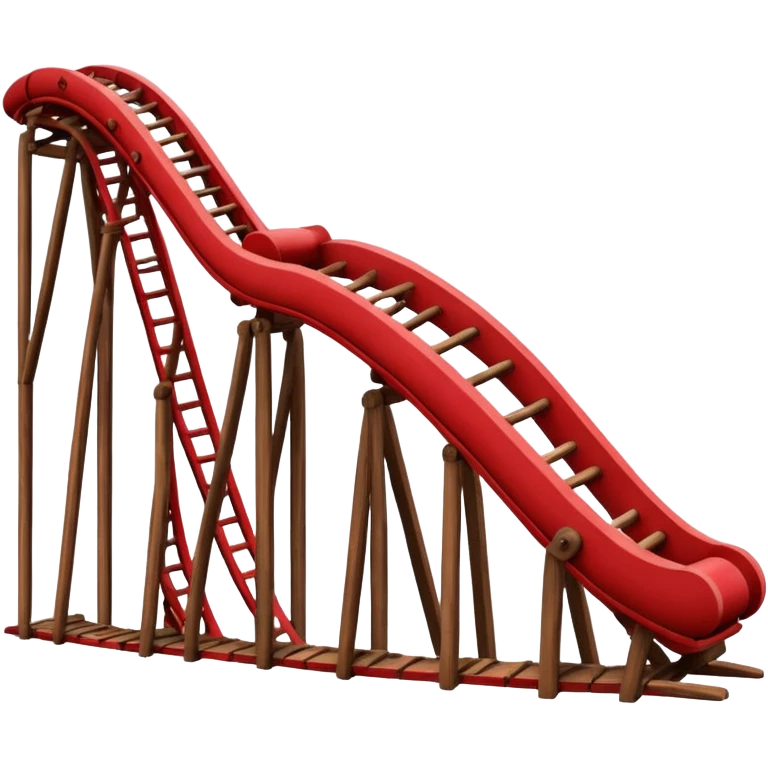 red roller coaster emoji
