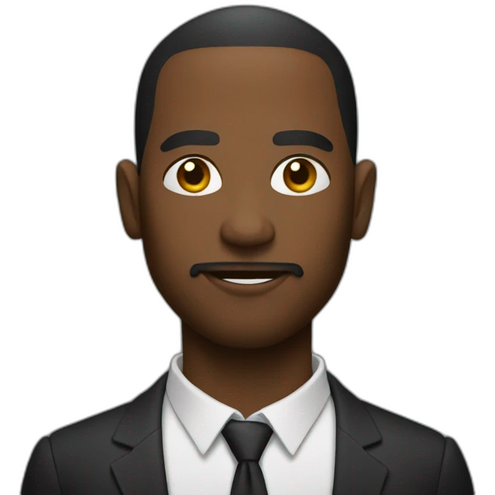 black gigachad emoji