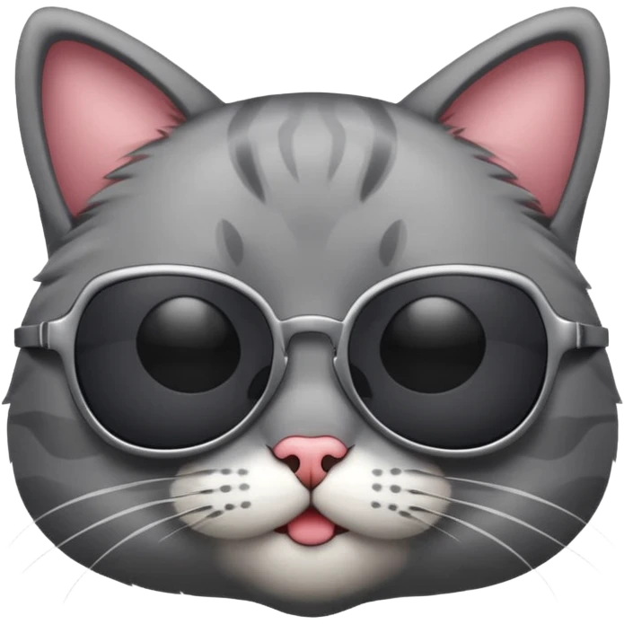 Cat wearing sunglasses emoji