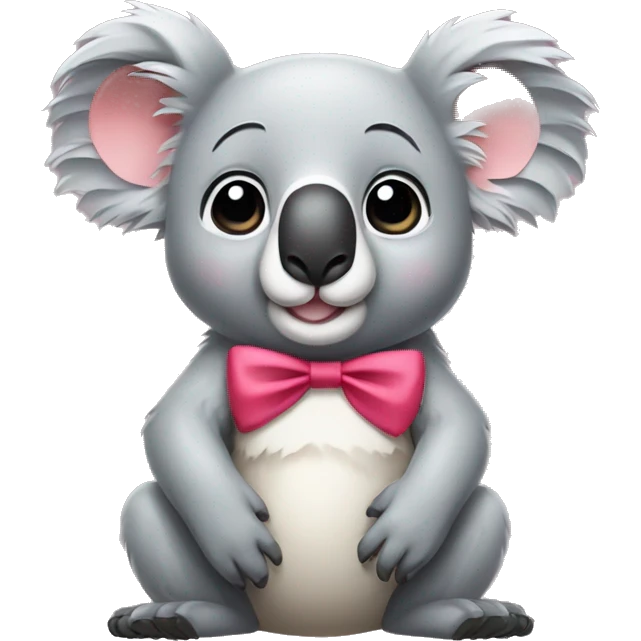 Koala with a bow emoji