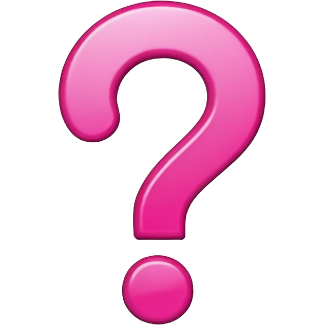 Pink question icon emoji