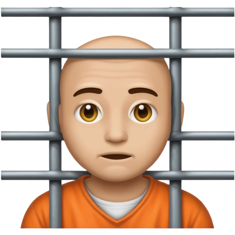 entsetztes Emoji im Gefängnis emoji