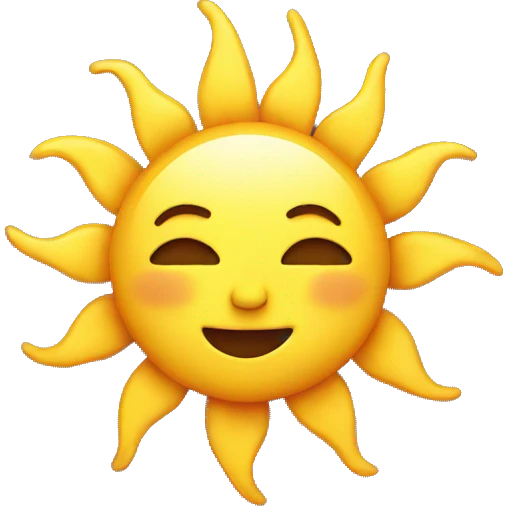 Sun emoji