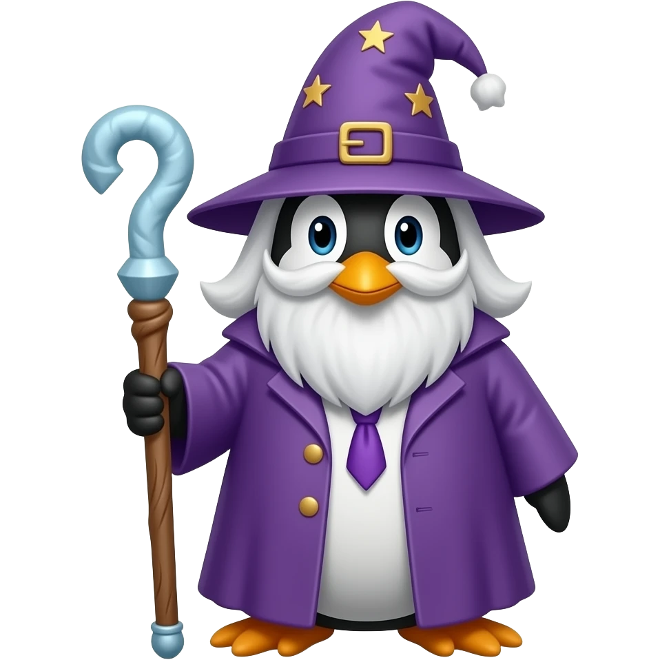 Penguin Wizard emoji