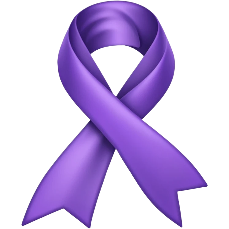 Purple ribbon emoji emoji