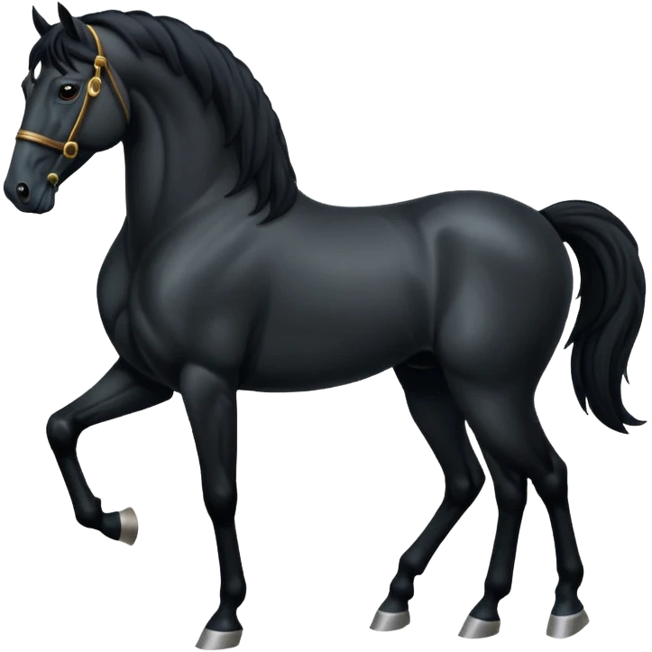Black Spaniard horse  emoji