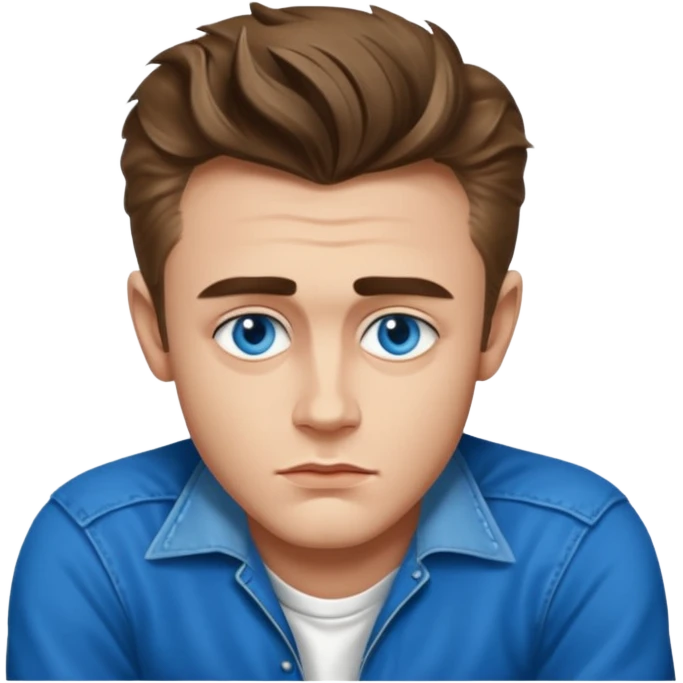 James Dean with blue eyes emoji