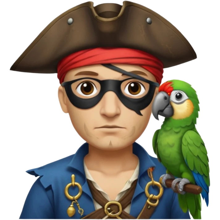 pirate and parrot emoji