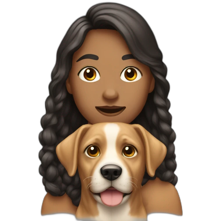 humano con cabeza de perro emoji