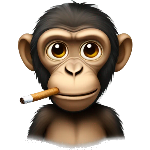smoking monkey emoji