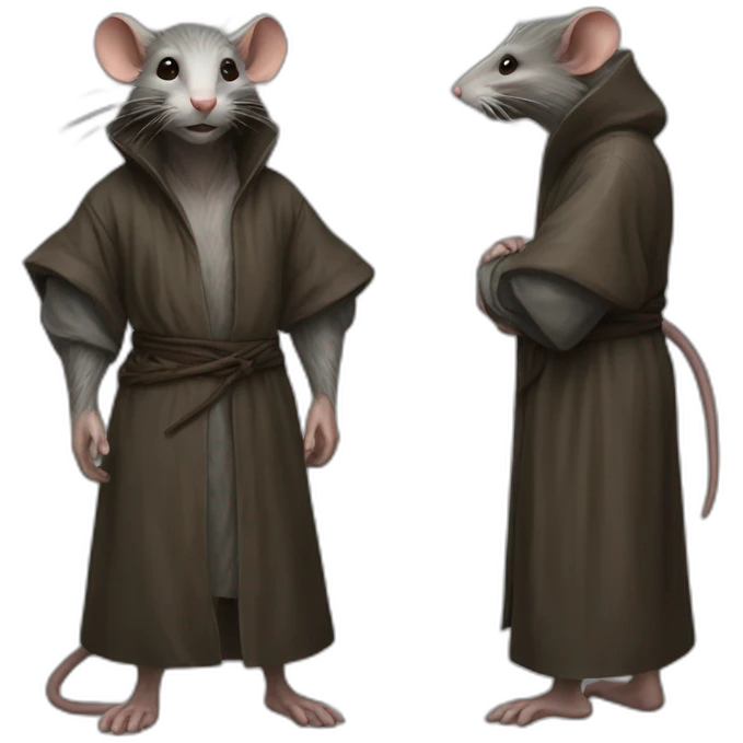 Master splinter, Old Rat, Robe emoji