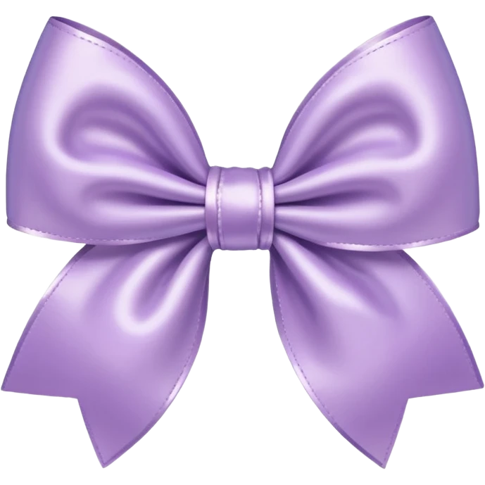 pastel lilac bow with shiny texture emoji