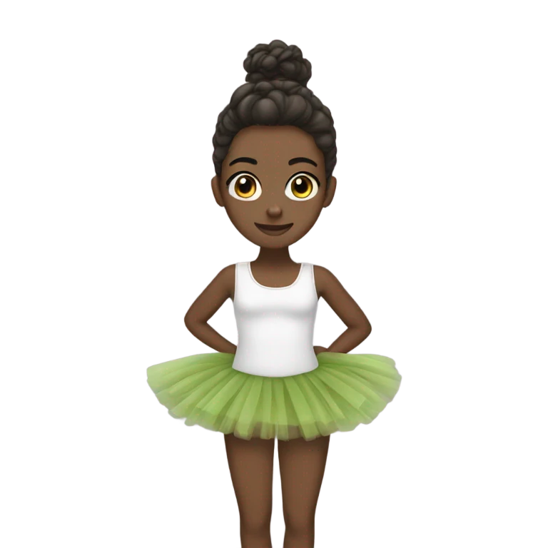 olive  tutu white girl emoji