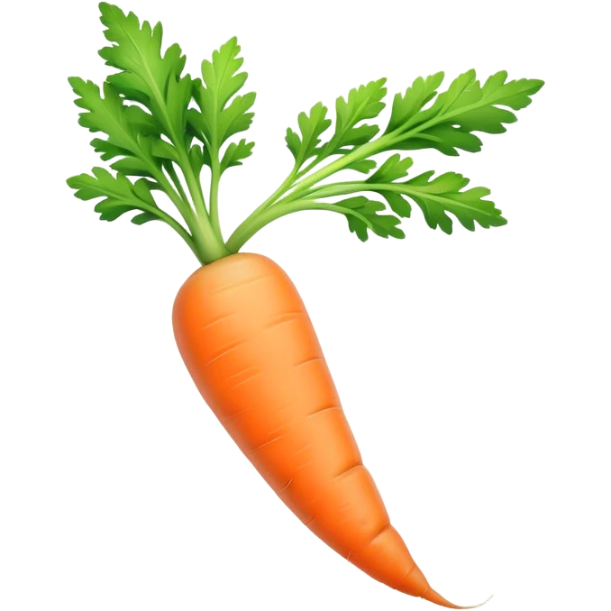 Young green carrot emoji