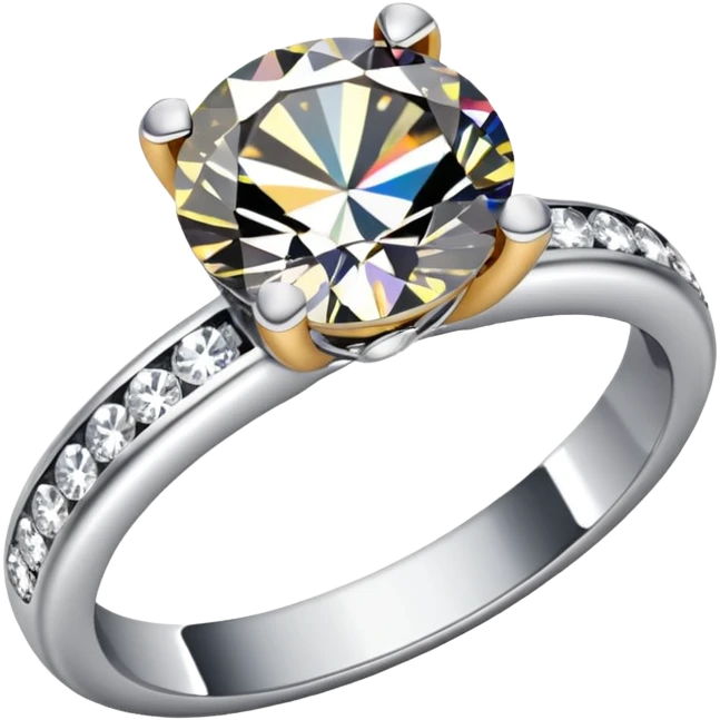 glitter diamond married ring emoji