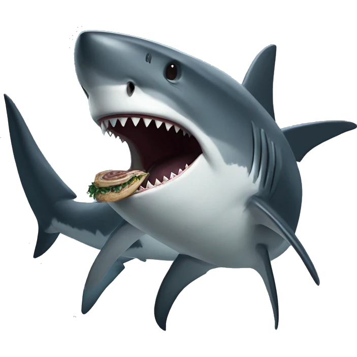 A shark eating a leviathan emoji