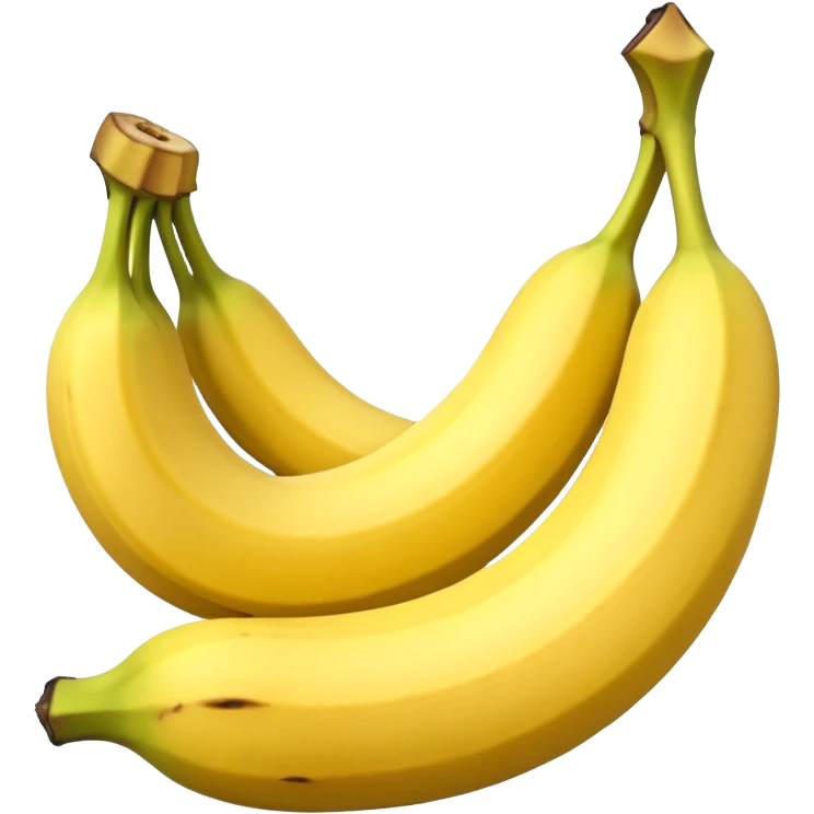 Banana peeled or cut in 3d emoji